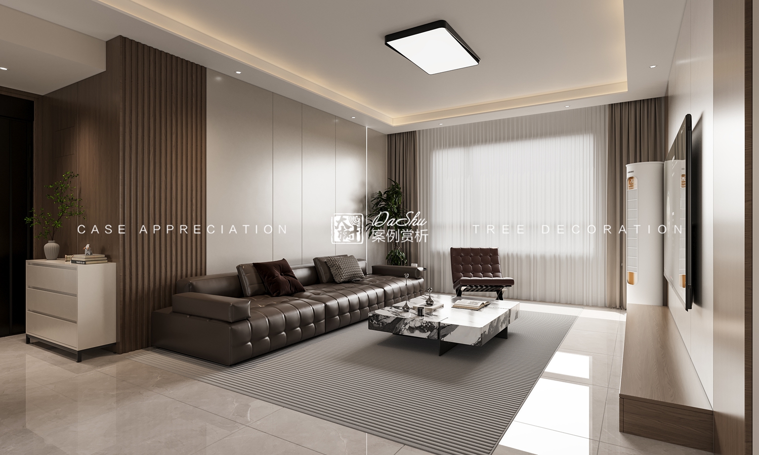 愛達(dá)盛錦80㎡極簡風(fēng)格效果圖