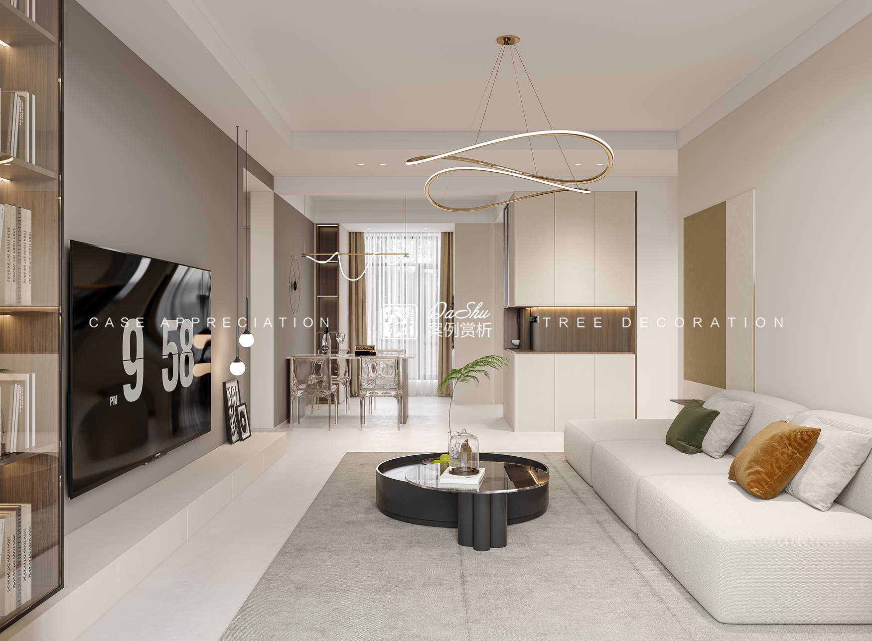 紅星威尼斯77㎡現代風格效果圖