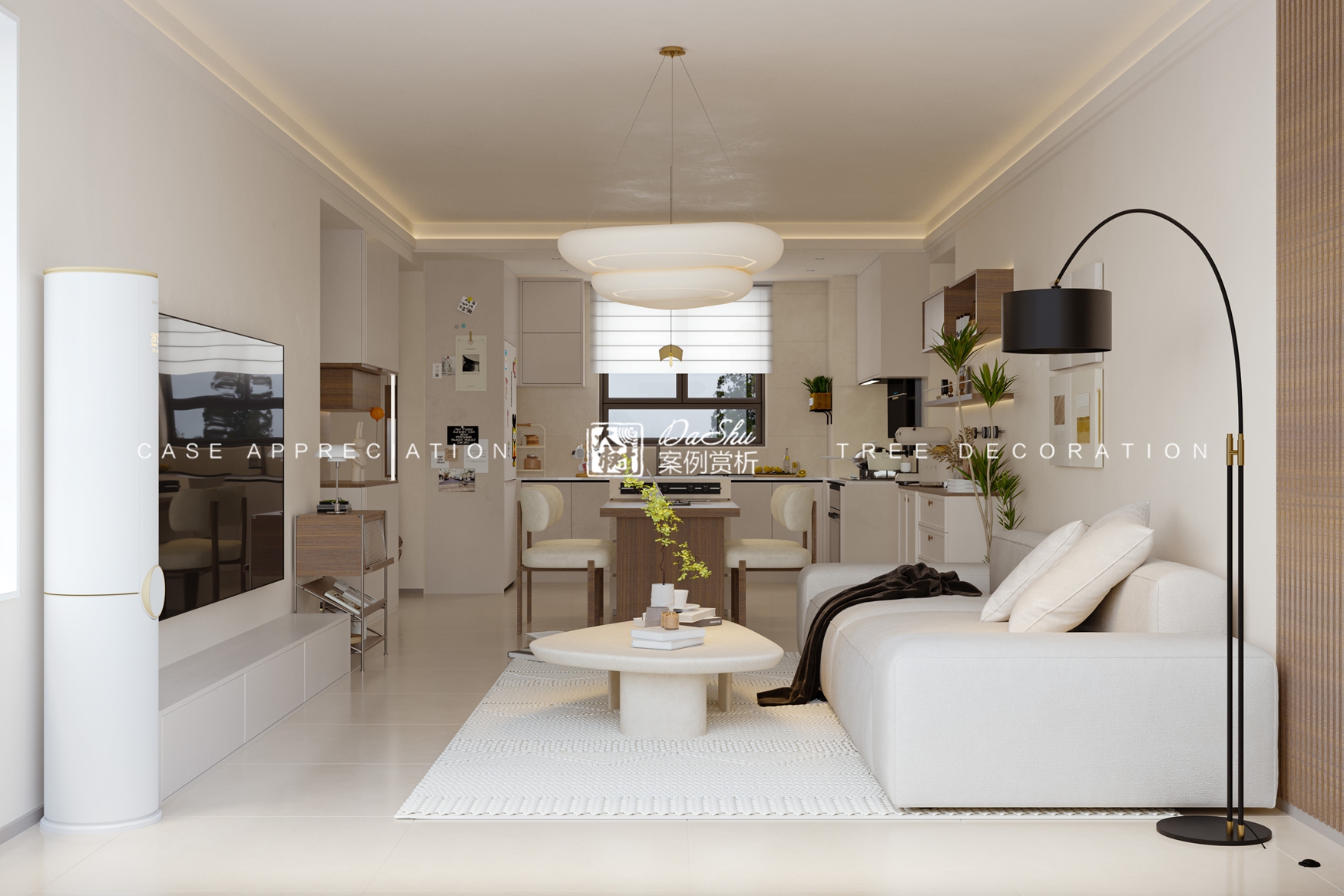 江語時代80㎡現代風格效果圖